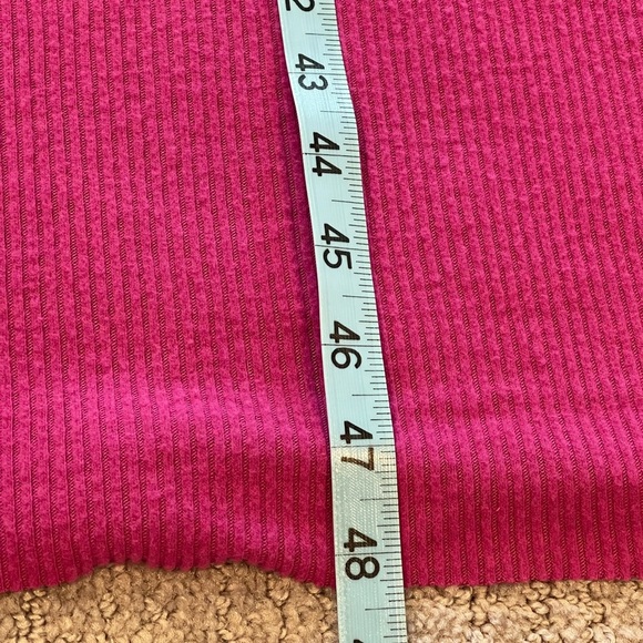 NWT Nation Ltd Clarisse Draped Dress, Midi, Cap Sleeve, Form Fitting, Magenta,XS - Picture 8 of 16